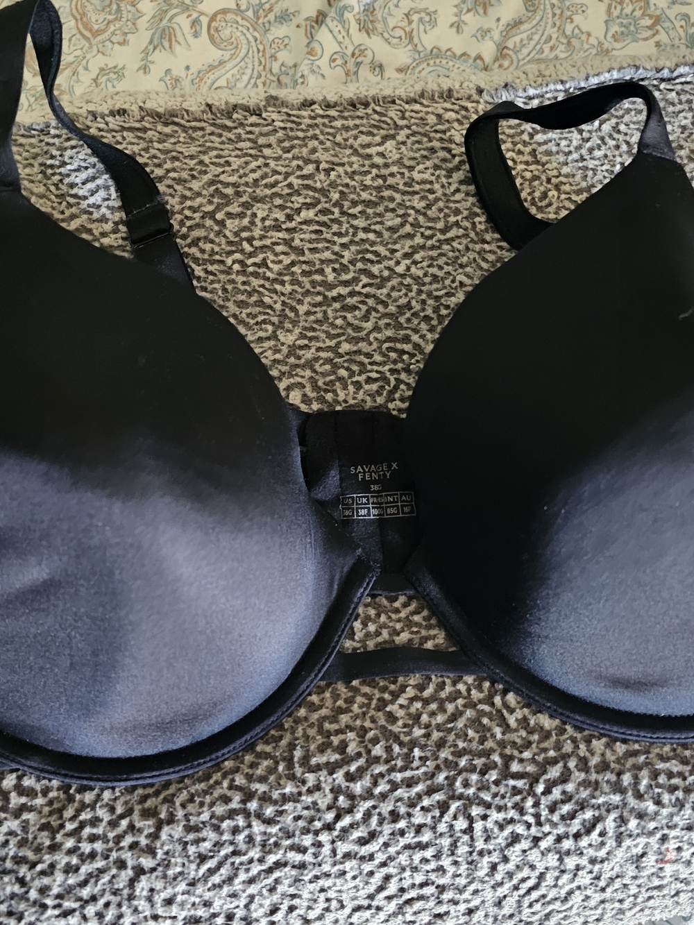 Savage X Fenty Black Smooth T-Shirt Bra with Molded Cups